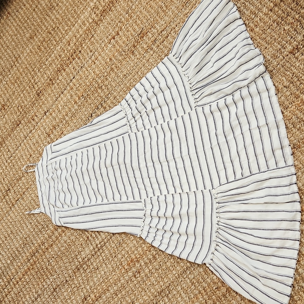 {Splendid} Linen-blend Thira Dress in Rasmus Stripe Size Small - Picture 14 of 14